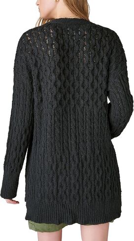 Lucky Brand Women's Mixed Cable Cardigan in Saudi Arabia