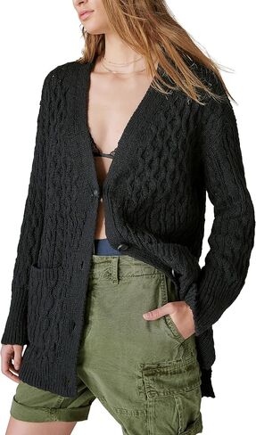 Lucky Brand Women's Mixed Cable Cardigan in Saudi Arabia