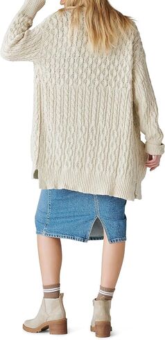 Lucky Brand Women's Mixed Cable Cardigan in Saudi Arabia