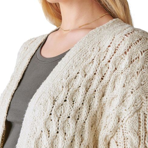 Lucky Brand Women's Mixed Cable Cardigan in Saudi Arabia