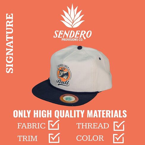 Sendero Provisions Co. BunchaBull Hat White, One Size in Kuwait