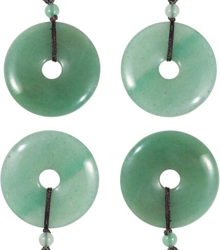 قلادة كريستال بإبزيم السلام للجنسين مع حبل قابل للتعديل، تميمة من حجر الشفاء للحماية in Kuwait