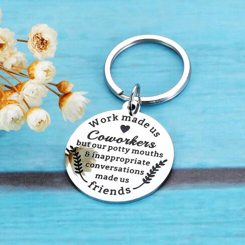 Coworker Gifts for Women Men Christmas Keychain Gift for Colleagues Going Away Appreciation Gifts for Coworkers Office Gifts for Coworker Goodbye Thank You Gift Retirement Birthday Gift for Her in Kuwait
