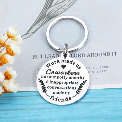 Coworker Gifts for Women Men Christmas Keychain Gift for Colleagues Going Away Appreciation Gifts for Coworkers Office Gifts for Coworker Goodbye Thank You Gift Retirement Birthday Gift for Her in Kuwait