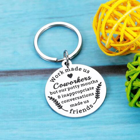Coworker Gifts for Women Men Christmas Keychain Gift for Colleagues Going Away Appreciation Gifts for Coworkers Office Gifts for Coworker Goodbye Thank You Gift Retirement Birthday Gift for Her in Kuwait