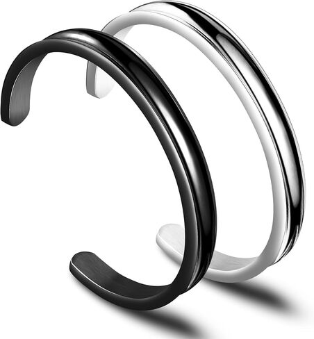 Zuo Bao Hair Tie Bracelet Set High Polishing Stainless Steel Grooved Cuff Bangle for Women Girls in Saudi Arabia