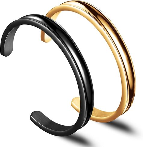 Zuo Bao Hair Tie Bracelet Set High Polishing Stainless Steel Grooved Cuff Bangle for Women Girls in Saudi Arabia