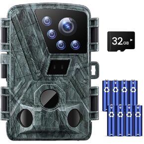 كاميرا تريل، 42 ميجابكسل 4 كيه 0.05 ثانية، كاميرا ألعاب مع رؤية ليلية IP66 مقاومة للماء 100 قدم 130 درجة زاوية واسعة لمراقبة الحياة البرية in Kuwait