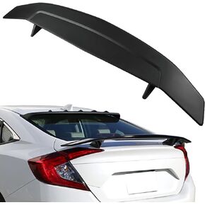FINDAUTO ABS Rear Trunk Spoiler Wing with 3rd Brake Light Custom Style Fits for Most Cars Universal Trunk Lip Spoiler