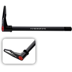 Thread Pitch 1.5mm Bicycle Hub Thru Axle Adapter Boost Forks Quick Release Thru Axle with Handle (12mm x 120mm/ 123mm/ 165mm/ 171mm/ 175mm)