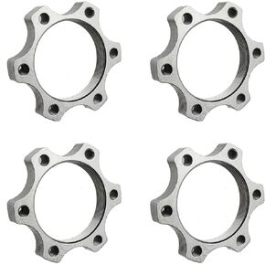 4 Pack Bike Freewheel Threaded Hubs Disk Aluminium Alloy Brake Rotor 6 Bolt Flange Adapter (44mm)