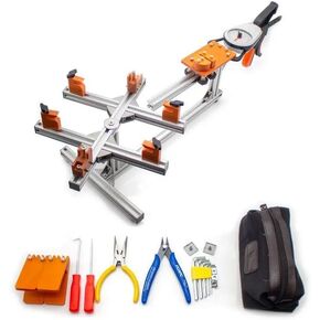 DIY Racket Frame Threading Machine Badminton Racket Stringing Machine Wire Stretcher Aluminum Alloy 20-32LB