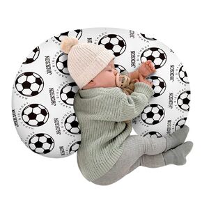 Baby Nursing Pillow Cover - Football Theme Breastfeeding U-Shaped for Bottle Feeding, Ultra Soft Comfortable Breastfeeding Pillow Cover for Infant Baby Boys and Girls