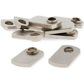 8020, 3678, 15 Series 5/16-18 Stainless Steel SS Slide in T-Nut with Offset Thread- T Slot Accessories for Aluminum Extrusion - Hardware Nuts (25 Pack)