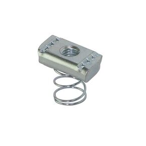 (100 - Pack) Strut Channel Nuts - Zinc Plated for Unistrut (1/4-20, Standard Spring)