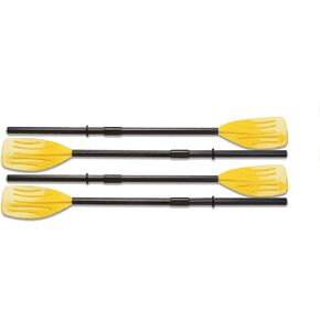 Intex 48" Paddles Plastic Ribbed French Oars Set for Inflatable Boat (2 Pairs)