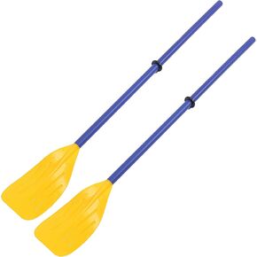 Inflatable Boat Oars Kid Size 1 Pair PVC Kayak Paddles Detachable Canoe Paddle Ribbed French Oar Set