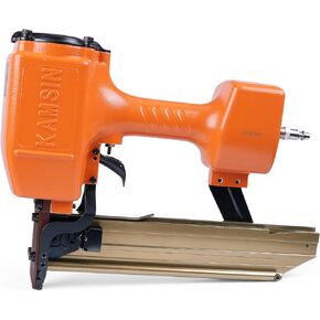 Kamsin N838 16 Gauge 7/16-Inch Medium Crown Construction Stapler Accepts 3/4" to 1-1/2" Staples, Pneumatic Heavy Duty Staple Gun for Roof Decking & Siding, Fencing, Carpentry