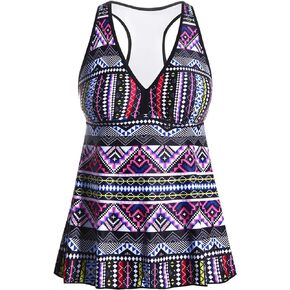 Womens Tankini Tops Only Racerback Swim Tops Flowy Bathing Suit Tops Modest Swimsuit Tops No Bottom