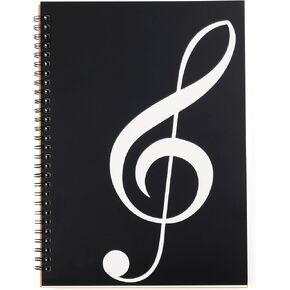 Blank Sheet Music Notebook, 160 Pages Composition Staff Paper Notebook, Manuscript Paper Notebook, 10 Staves (Music clef notebook)