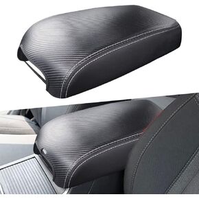 sportuli Center Console Cover Anti-Scratch Leather Armrest Cover Replace for 2010-2022 2023 2024 Toyota 4Runner Accessories (Black)