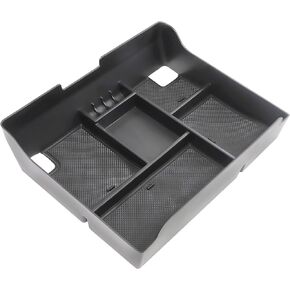 RED WOLF Car Armrest Center Console Organizer Storage Box for Cadillac Escalade 2015-2019 Model Container Tray Glove Box Holder