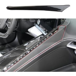 crosselec Carbon Fiber Interior Center Control Cover Trim for Chevrolet Corvette C8 2020-2023 (Between Seats)