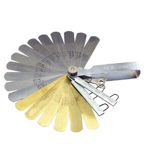 OEMTOOLS 25345 25 Blade Metric Feeler Gauge, Blade Master Feeler Gauge Metric Measurements, Gap Measurement Tool, 25 Blade Steel Gap Gauge Tool