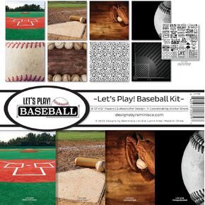 Reminisce Let's Play Baseball Scrapbook Collection Kit