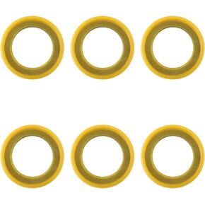 6pcs 26-830749 Gearcase Drain Plug Seal Washer Gaskets, Lower Unit Grease Gaskets Washer Drain Plug Seal Gearcase Lube Drain Screw Washer Compatible with Mercury Marine/Mercruiser