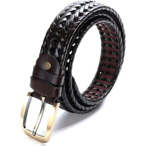 Men's Casual Golf Belt, Genuine Leather, Durable, Free Size, Japan Quality