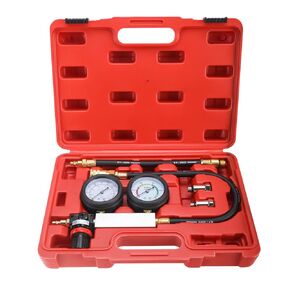 KUNTEC Cylinder Leak Down Tester Engine Compression Diagnostics Test Tool Kit for Piston Ring, Valve, Head Gasket