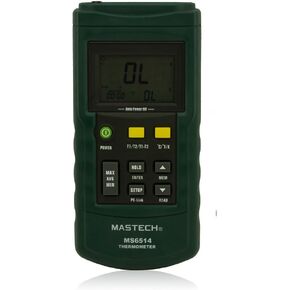 Mastech MS6514 Dual Channel Digital Thermometer Temperature Logger Tester USB Interface 1000 Data