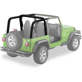 Bestop 8002535 Black Diamond Sport Bar Covers for 2007-2018 Jeep Wrangler Unlimited