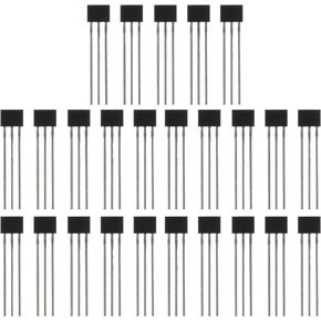 25pcs Linear Hall Effect Sensors Ratiometric Linear Hall Effect Sensors Chip Magnetic Detector 3 Terminal for Electric Vehicle Motor Repair Applications