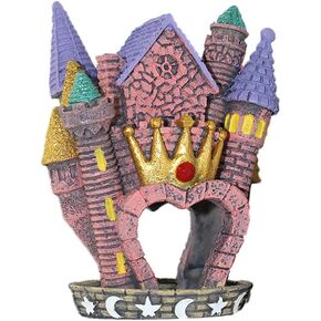 EHC Girl Aquarium Decorations Princess House Castle Fish Tank Ornament Hideaway Landscape Fish Hideout Tank Addition for Shrimp, Betta, Cory Catfish