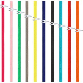 20 Pcs Elastic Bookmarks Stainless Steel Book Darts Fabric Multicolor Book Marks Dart Shape Line Book Markers for Women Men Book Lovers (Bright Colors)