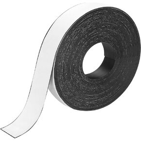 MECCANIXITY Magnetic Strip 32.8 Feet x 1 3/16" Width x 1/16" Thick Magnetic Tape Labels Stickers Self Adhesive for Whiteboards Refrigerator and DIY Crafts