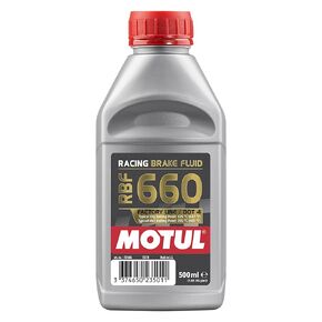 Motul 101667 RBF 660 Dot-4 100 Percent Synthetic Racing Brake Fluid - 500 ml