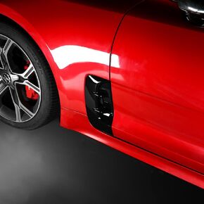 Carbon Fiber Pattern Car Fender Side Vents Cover Compatible with Kia Stinger 2017-2024 Accessories