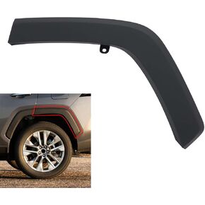 Bumper Side Wheel Fender Flare Molding Trim Fit for RAV4 2019 2020 2021 2022 (Rear Left Side)