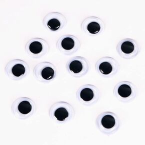 150 Pieces Black Wiggle Googly Eyes Self Adhesive for DIY Crafts Decoration (15mm)