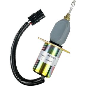 3935649 New 12V Fuel Shut Off Solenoid Valve fit for Cummins 5.9L 8.3L Engines 4B 6B 6C Diesel Engine SA-4764-12