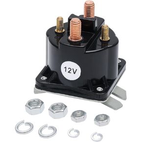 MaySpare Dump Trailer Solenoid for Hydraulic Dump Trailers-Replace SAZ4201GJ 7522 SAZ-4201ER 070009 190107 KTI 391-2-C;4 Terminal 100 AMP Intermittent Duty Solenoid Relay