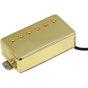 FLEOR Alnico 5 Guitar Humbucker Pickup 4-Wires 14-15K Bridge Pickup Chrome Fit Gibson Les Paul Guitar Part