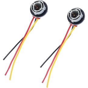 2PCS Turn Signal Socket,Multi-Functional Brake Light Socket Tail Light Socket with Wiring Harness,Professional Car Accessories 1157 Bulb Socket Fits Most Cars Trucks SUVs (1157/2PCS)