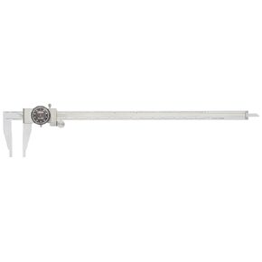 Fowler 52-008-018-0 Long Range Dial Caliper with 0-18" Measuring Range,Silver / White