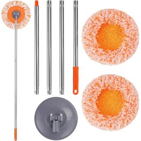 Wall Mop, Primium 68" Wall Cleaner, Baseboard Cleaner, Professional-Grade Baseboard Cleaner Tool with Handle, Dust Mop, Efficient Ceiling Fan Cleaner Duster