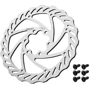 Corki Cycles 203mm Bike Disc Brake Rotor with 6 Bolts for Mountain Road BMX MTB Bike -1 Pcs Square Hole