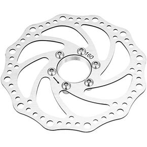 160mm Disc Brake Rotor with 6 Bolts,Stainless Steel Bicycle Rotors for Road Bike, Mountain Bike, MTB, BMX